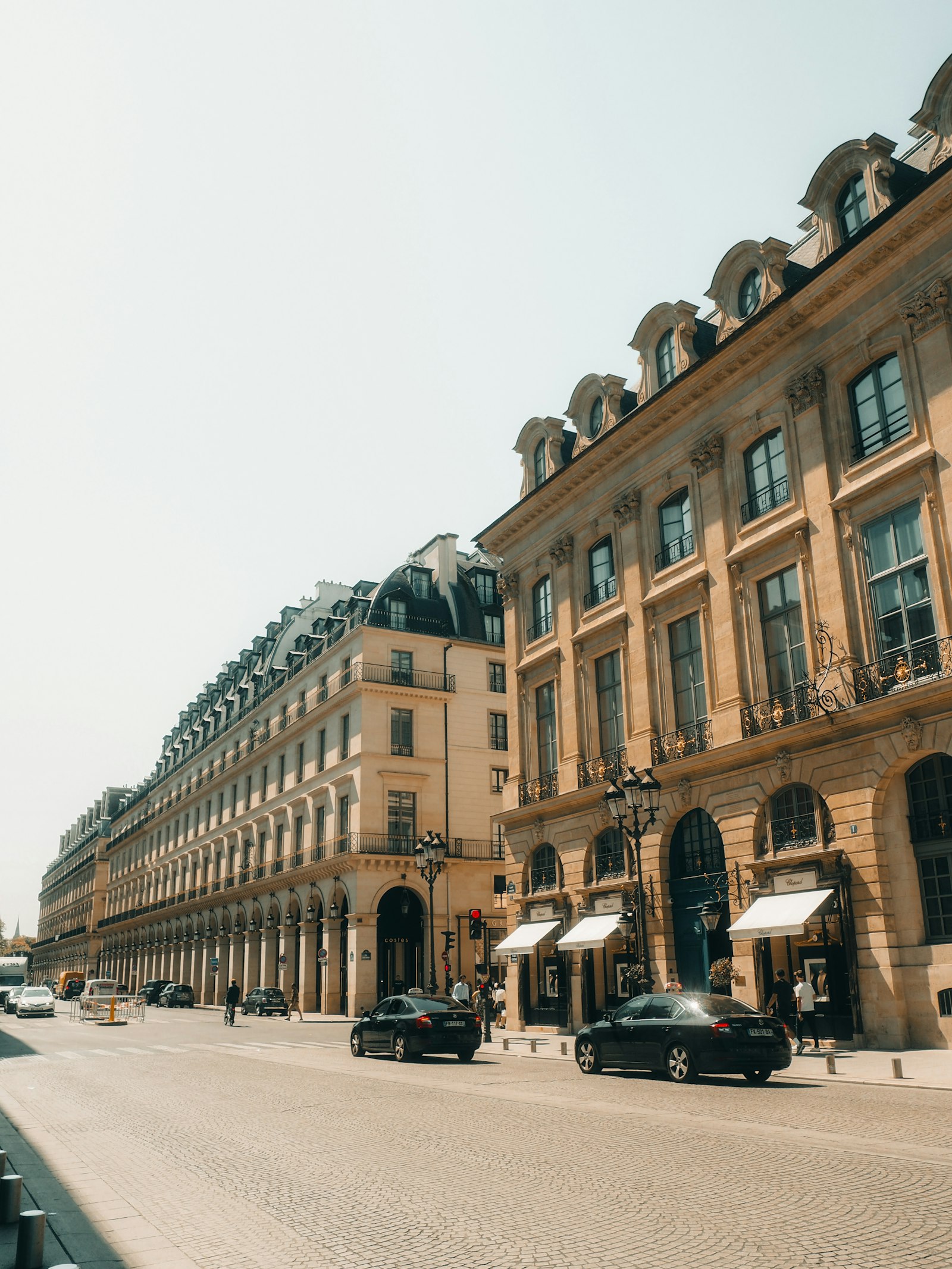 Haussmann-style residential building facade in Paris